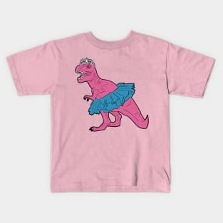 Dinosaurs love pink Kids T-Shirt